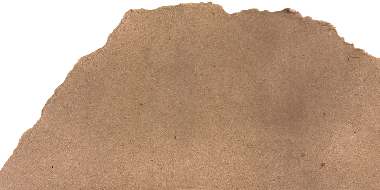 Brown Kraft Paper with One Ripped Edge